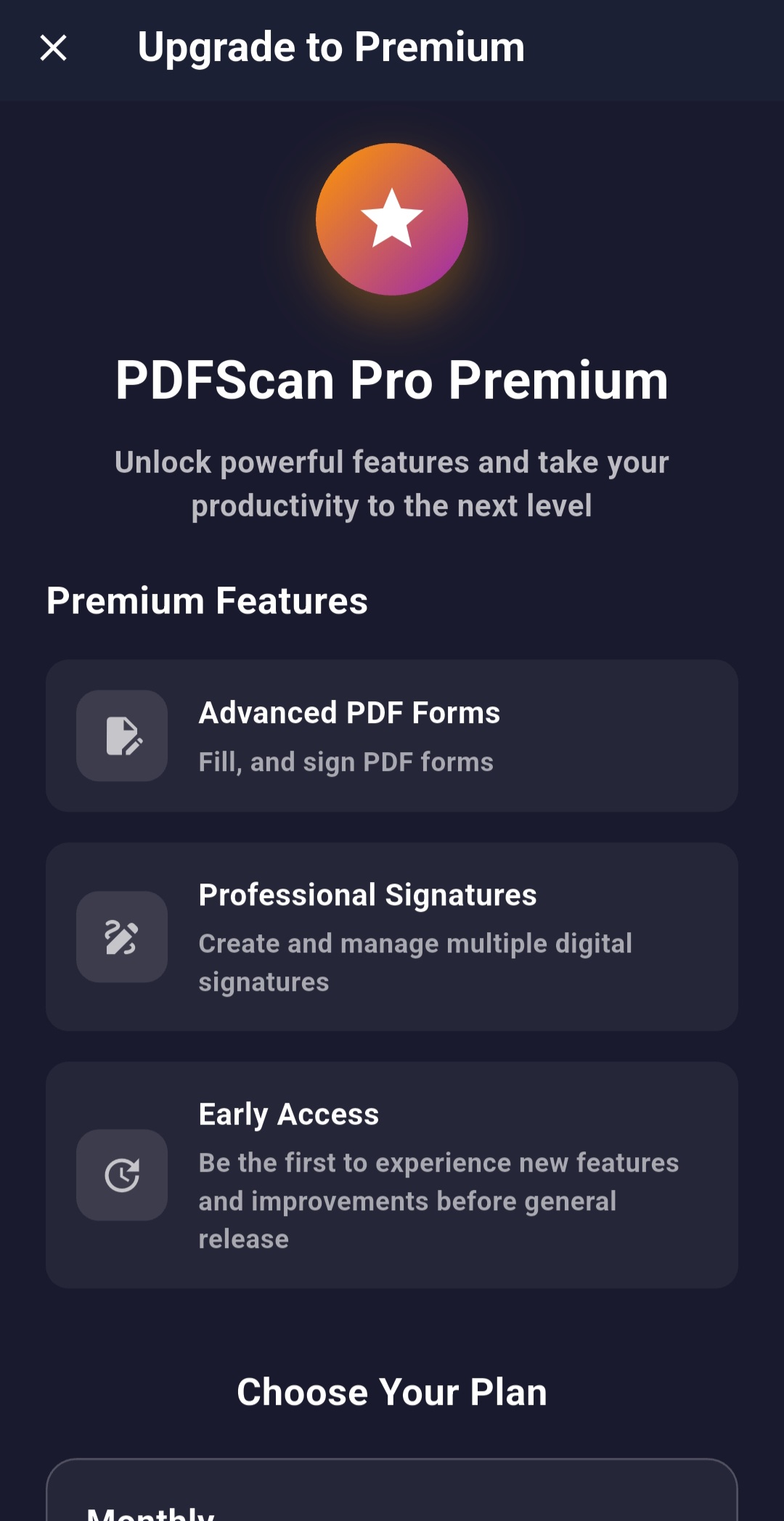 Premium Subscription